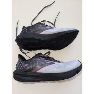 Brooks Launch 10 Running Shoes Gray Black Purple Women's Size 9 Medium B